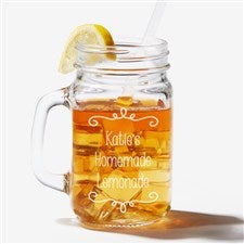Write Your Own Etched Glass Mason Jar - 15935