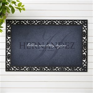 Personalized Family Doormat - Heart of Our Home - 20x35 - 15964-M