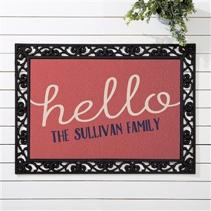 Front Door Greetings Personalized Doormat - 15965