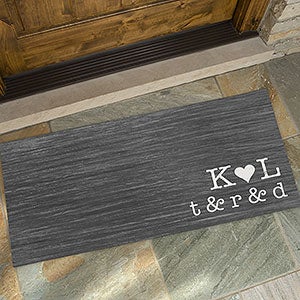 Personalized Family Initials Doormat - Oversized - 15966-O