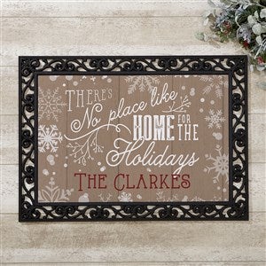Personalized Holiday Doormat - No Place Like Home - 15971