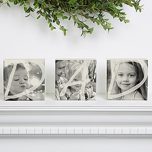 DAD Personalized Photo Shelf Blocks- Set of 3 - 15997