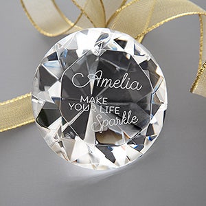 Make Your Life Sparkle Engraved Diamond Keepsake - 16042
