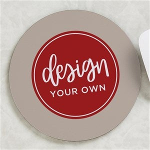 Design Your Own Personalized Round Mouse Pad - Tan - 16068-T