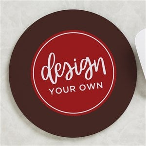 Design Your Own Personalized Round Mouse Pad- Brown - 16068-BR
