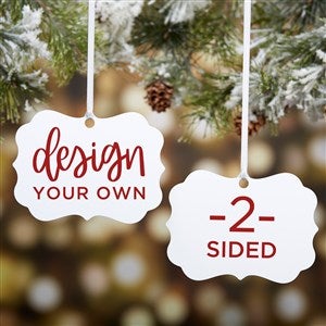 Design Your Own Personalized 2-Sided Benelux Metal Ornament - 16079