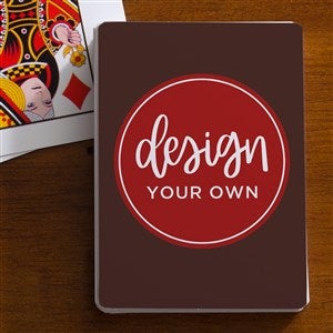 Design Your Own Custom Playing Cards- Brown - 16139-BR
