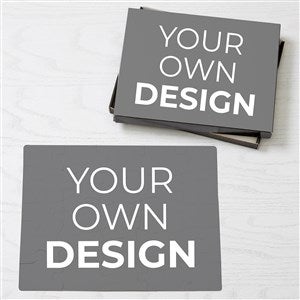 Design Your Own Personalized 25 Piece Rectangle Puzzle- Grey - 16144-G