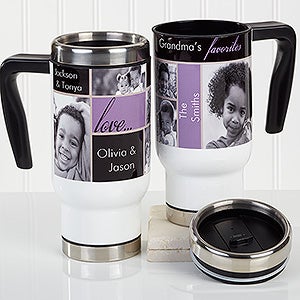 Personalized Photo Commuter Travel Mug - My Favorite Faces