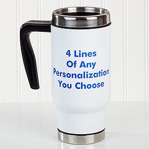 You Name It Personalized 14 oz. Commuter Travel Mug - 16170