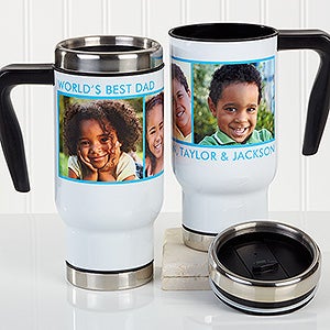 Personalized Photo Commuter Travel Mug - Picture Perfect - 3 Photos - 16172-3