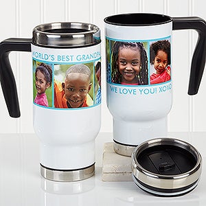 Personalized Photo Commuter Travel Mug - Picture Perfect - 5 Photos - 16172-5