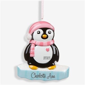 North Pole Penguin Girl<sup>©</sup> Personalized Ornament - 16266