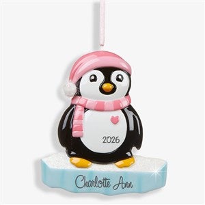 North Pole Penguin Girl<sup>©</sup> Personalized Ornament - 16266