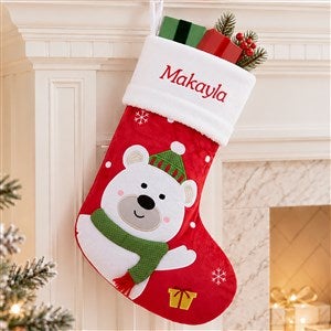Santa Claus Lane Personalized Stocking-Polar Bear - 16275-PB