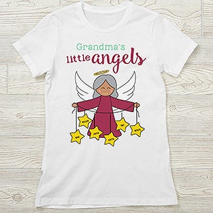 Her Lil Angels Personalized Next Level™ Ladies Fitted Tee - 16293-NL
