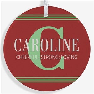 My Name Means Personalized Kids Ornament - 16297-1L