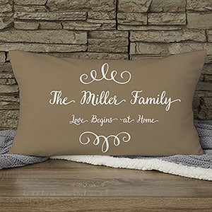 Together... Personalized Lumbar Throw Pillow - 16304-LB