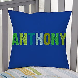 Personalized 14" Throw Pillows For Kids - Name - 16306-S
