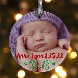 Baby's 1st Christmas Photo Ornament- 2.85