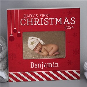 Babys 1st Christmas Personalized Box Frame - 4x6 - 16366-B