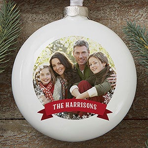 Classic Holiday Personalized Deluxe Ornament - 16389