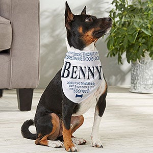 Doggie Delights Personalized Pet Bandana- Medium - 16407-M