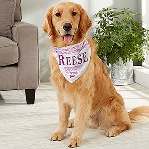 Doggie Delights Personalized Pet Bandana - Large - 16407-L