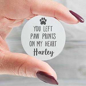 Pet Memorial Personalized Heart Pocket Token - 16422