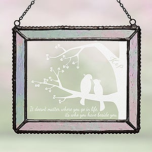 Love Birds Personalized Suncatcher - 16430