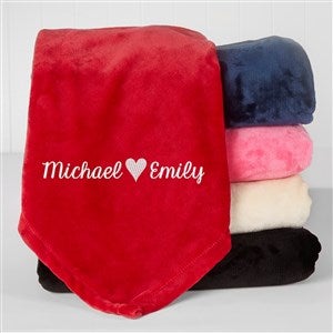 Personalized Couples Fleece Blanket - Warmth of Love - 50x60 - 16460