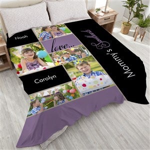 My Favorite Faces Personalized 90x108 Plush King Fleece Photo Blanket - 16467-K