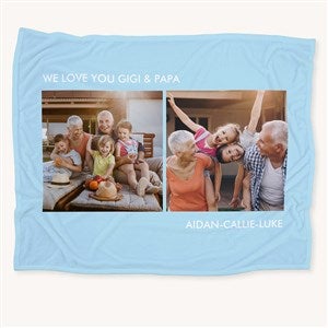 Personalized Fleece Photo Blankets - Picture Perfect - 2 Photos - 16486-2