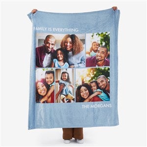 Personalized Photo Fleece Blankets - Picture Perfect - 5 Photos - 16486-5