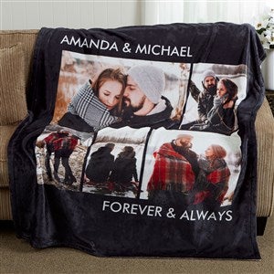 Personalized Photo Fleece Blankets - Picture Perfect - 5 Photos - 16486-5