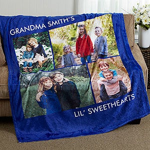 Custom Photo Blanket 60x80 - 4 Photos Blankets - 16486-4L