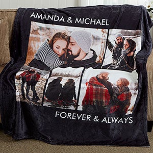 Personalized Photo Fleece Blankets - Picture Perfect - 5 Photos - 16486-5
