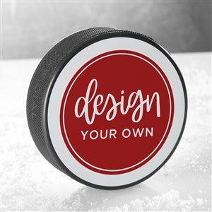 Design Your Own Personalized Hockey Puck- White - 16527