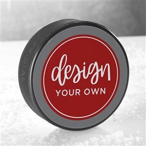Design Your Own Personalized Hockey Puck- Grey - 16527-G