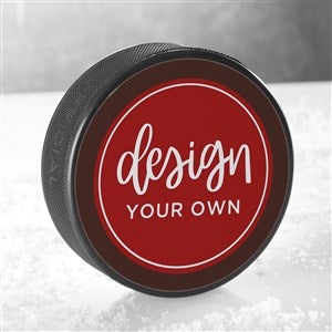 Design Your Own Personalized Hockey Puck- Brown - 16527-BR