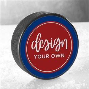 Design Your Own Personalized Hockey Puck- Blue - 16527-BL