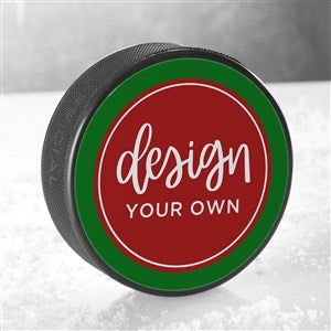 Design Your Own Personalized Hockey Puck- Green - 16527-GR