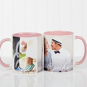 Pink Personalized Romantic Photo Coffee Mug - You & I - 16547-P