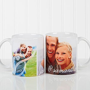 You & I Personalized Romantic Photo Coffee Mugs - White - 16547-W