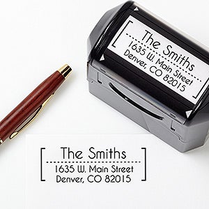 Personalized Stamps Return Address Personalizationmall Modern Address Self Inking Stamp