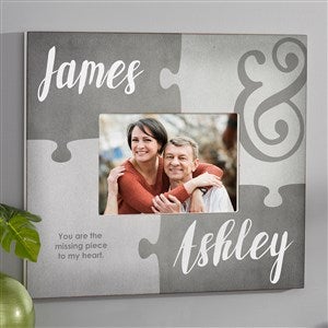Missing Piece To My Heart Personalized 5x7 Wall Frame - Horizontal - 16579-WH