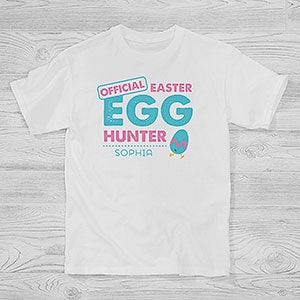 Personalized Easter Kids Apparel - Easter Egg Hunter - Youth T-Shirt - 16601-YCT