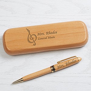 Teaching Professions Personalized Alderwood Pen Set - 16619