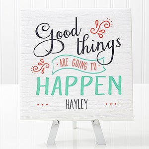 Personalized Tabletop Canvas Prints - Daily Inspiration - 8x8 - 16631-8x8