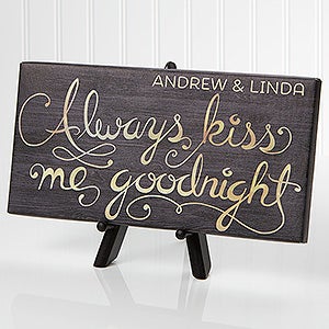 Romantic Message Personalized Canvas Print- 5½x 11" - 16634